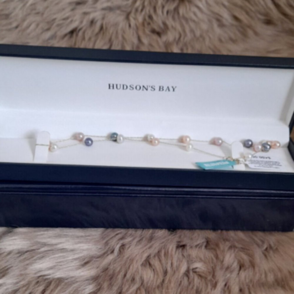 NEW EFFY 14K Gold and Pearls Necklace